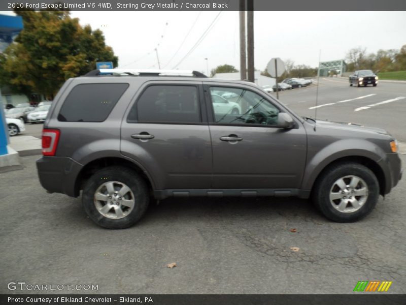 Sterling Grey Metallic / Charcoal Black 2010 Ford Escape Limited V6 4WD