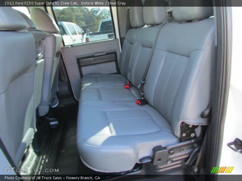 Oxford White / Steel Gray 2011 Ford F250 Super Duty XL Crew Cab