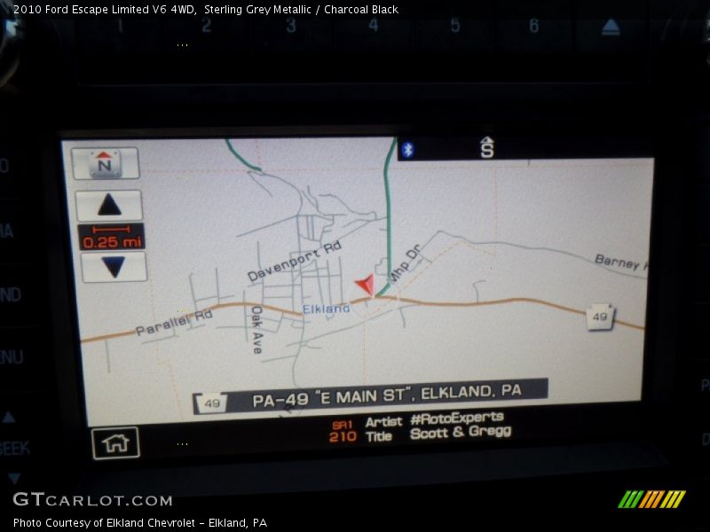 Sterling Grey Metallic / Charcoal Black 2010 Ford Escape Limited V6 4WD