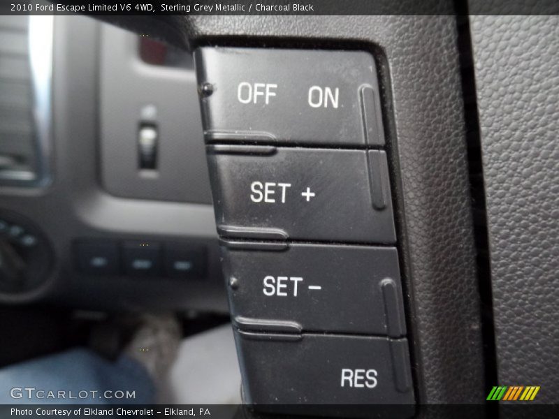 Sterling Grey Metallic / Charcoal Black 2010 Ford Escape Limited V6 4WD