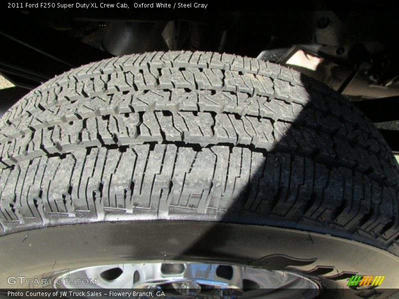 Oxford White / Steel Gray 2011 Ford F250 Super Duty XL Crew Cab