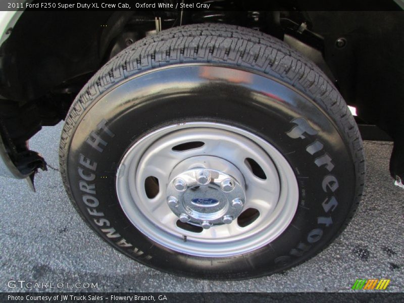 Oxford White / Steel Gray 2011 Ford F250 Super Duty XL Crew Cab