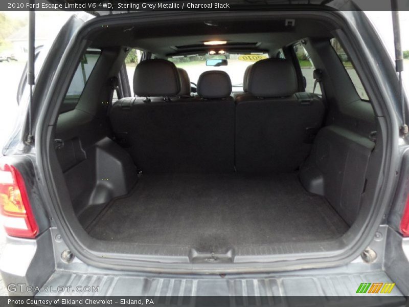 Sterling Grey Metallic / Charcoal Black 2010 Ford Escape Limited V6 4WD