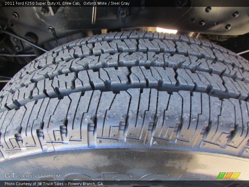 Oxford White / Steel Gray 2011 Ford F250 Super Duty XL Crew Cab