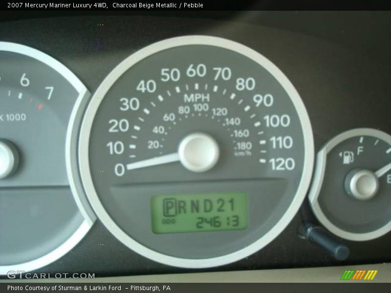 Charcoal Beige Metallic / Pebble 2007 Mercury Mariner Luxury 4WD