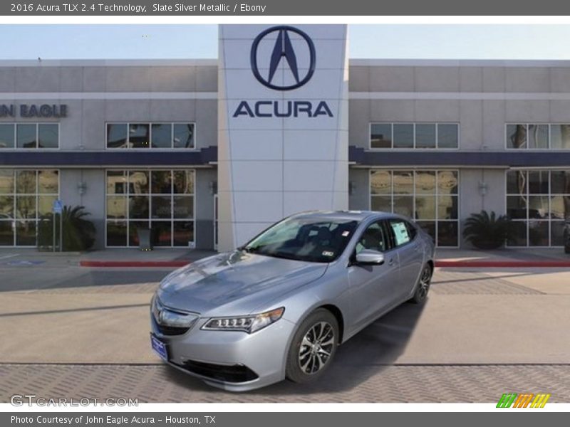 Slate Silver Metallic / Ebony 2016 Acura TLX 2.4 Technology