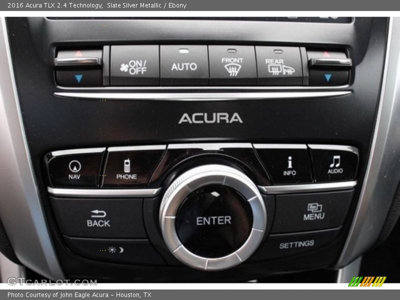 Slate Silver Metallic / Ebony 2016 Acura TLX 2.4 Technology