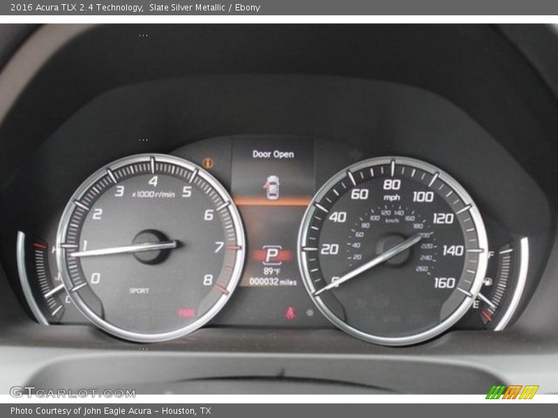 Slate Silver Metallic / Ebony 2016 Acura TLX 2.4 Technology