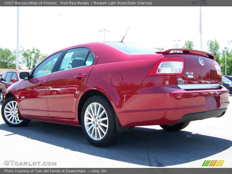 Vivid Red Metallic / Medium Light Stone/Dark Charcoal 2007 Mercury Milan I4 Premier