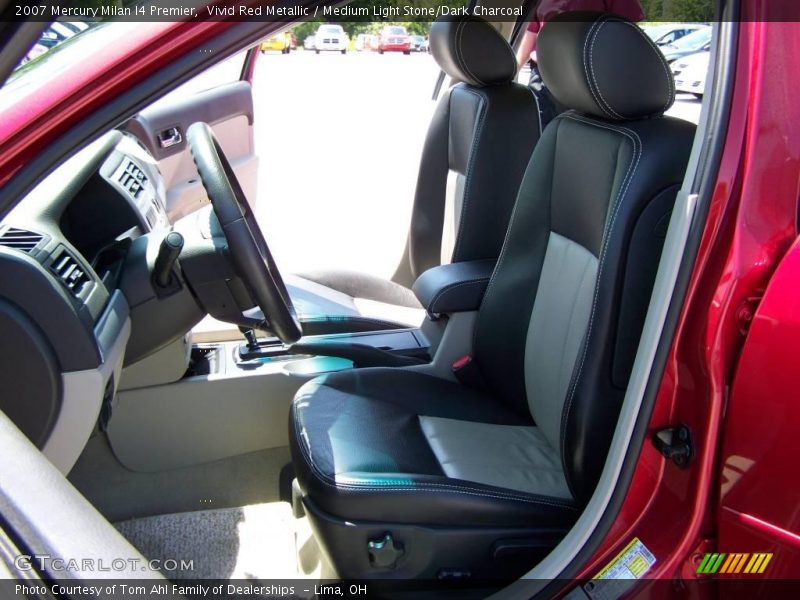 Vivid Red Metallic / Medium Light Stone/Dark Charcoal 2007 Mercury Milan I4 Premier