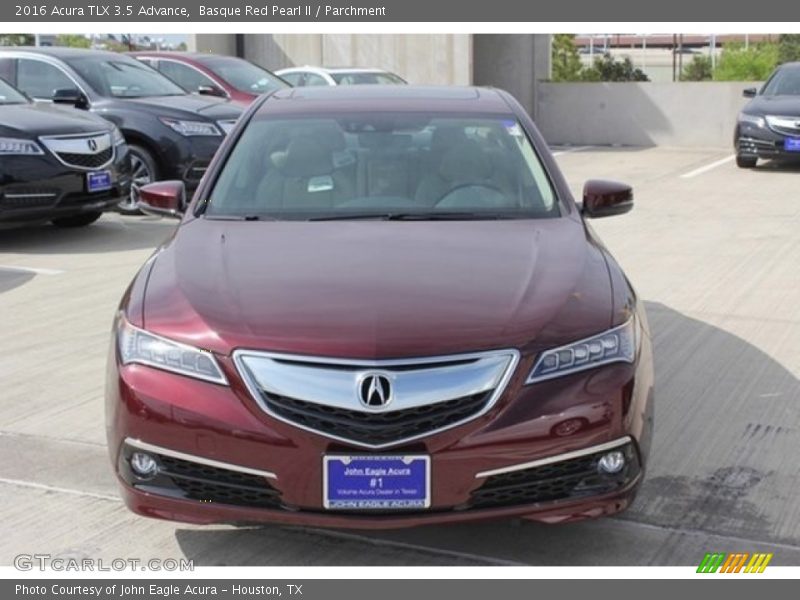 Basque Red Pearl II / Parchment 2016 Acura TLX 3.5 Advance