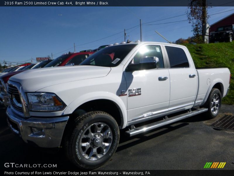 Bright White / Black 2016 Ram 2500 Limited Crew Cab 4x4