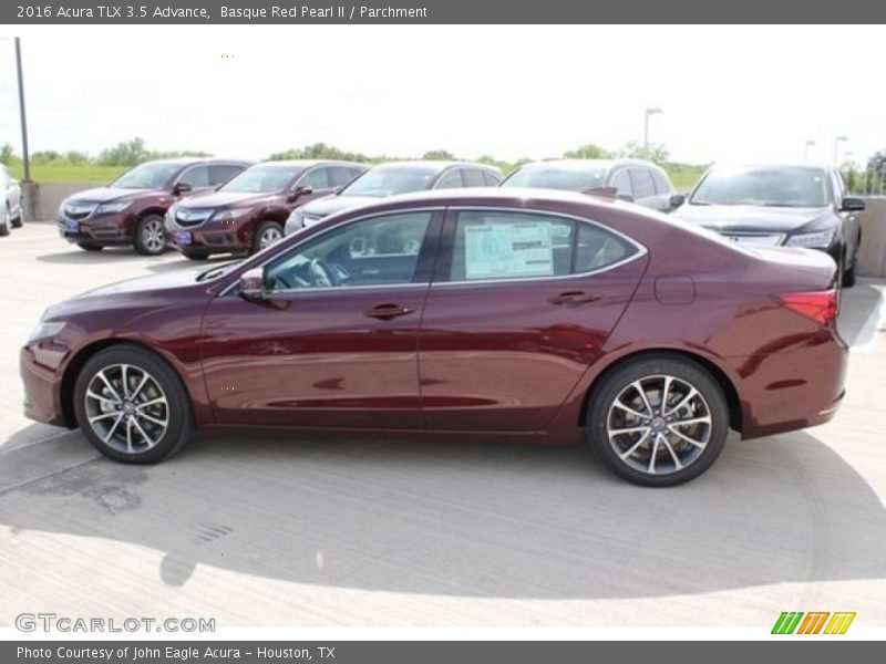 Basque Red Pearl II / Parchment 2016 Acura TLX 3.5 Advance