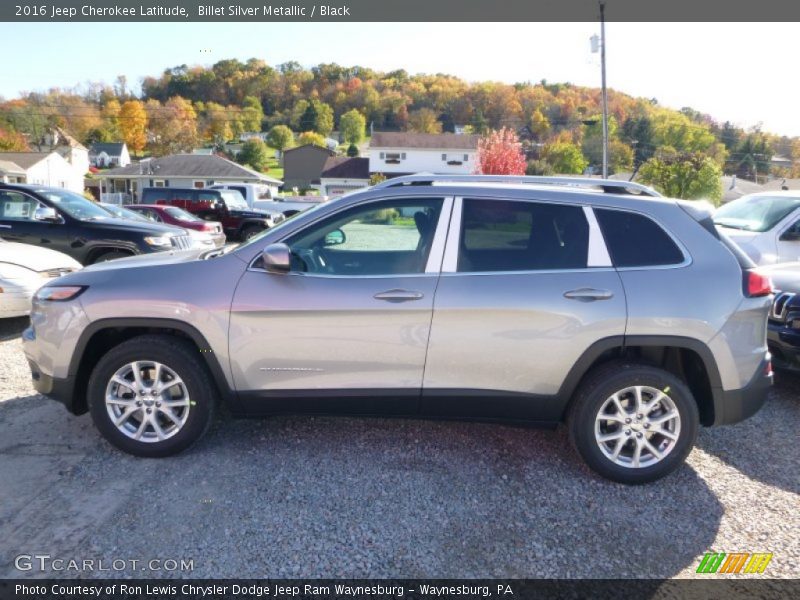 Billet Silver Metallic / Black 2016 Jeep Cherokee Latitude