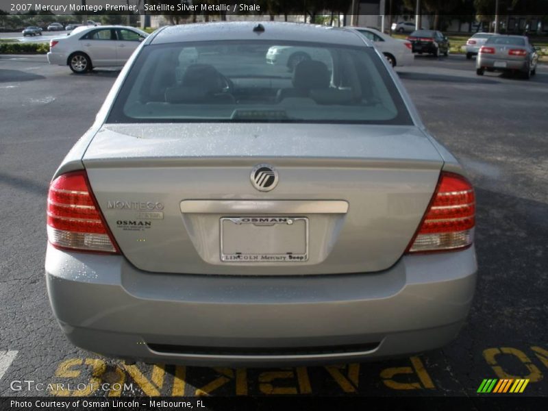 Satellite Silver Metallic / Shale 2007 Mercury Montego Premier