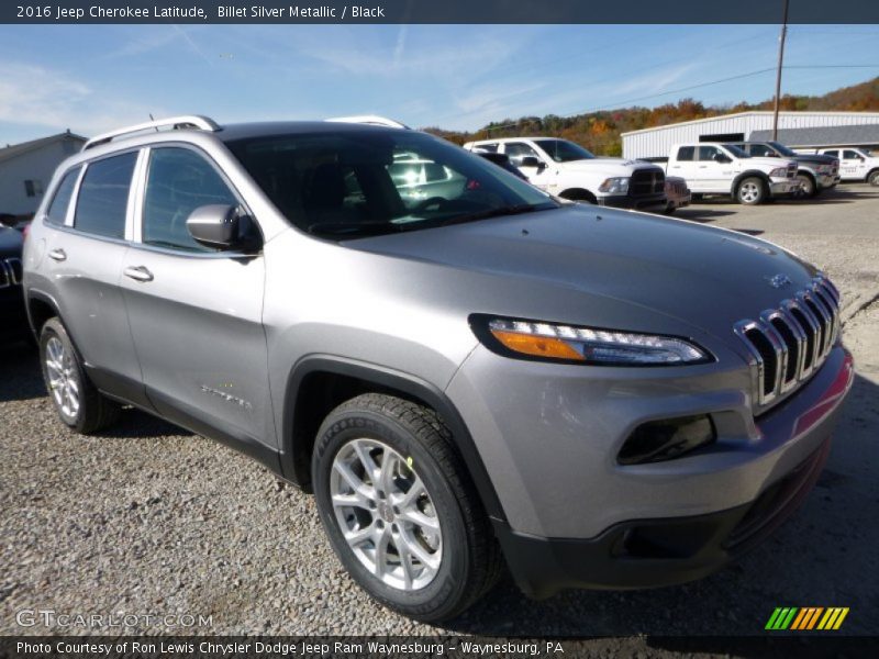 Billet Silver Metallic / Black 2016 Jeep Cherokee Latitude