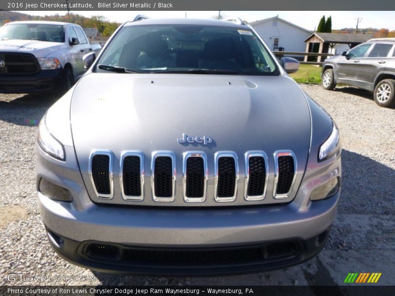 Billet Silver Metallic / Black 2016 Jeep Cherokee Latitude