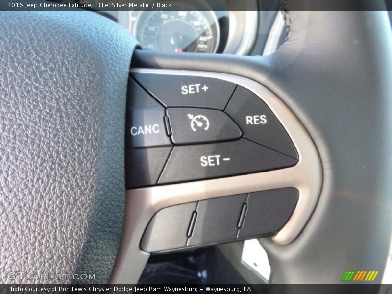 Billet Silver Metallic / Black 2016 Jeep Cherokee Latitude