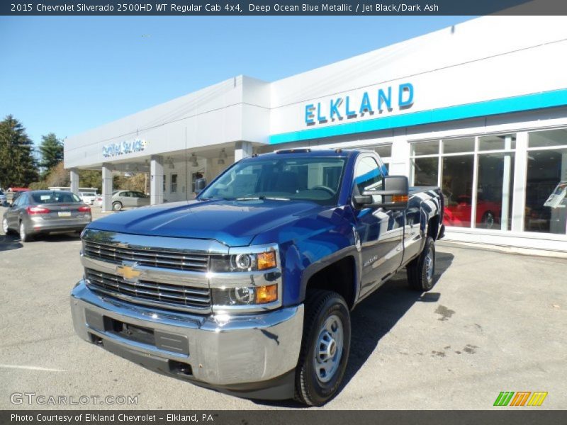 Deep Ocean Blue Metallic / Jet Black/Dark Ash 2015 Chevrolet Silverado 2500HD WT Regular Cab 4x4