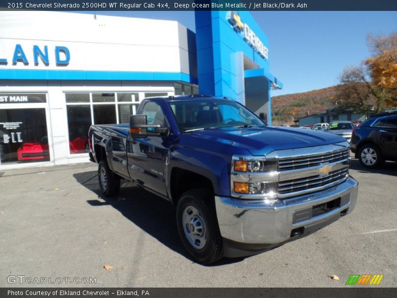 Deep Ocean Blue Metallic / Jet Black/Dark Ash 2015 Chevrolet Silverado 2500HD WT Regular Cab 4x4