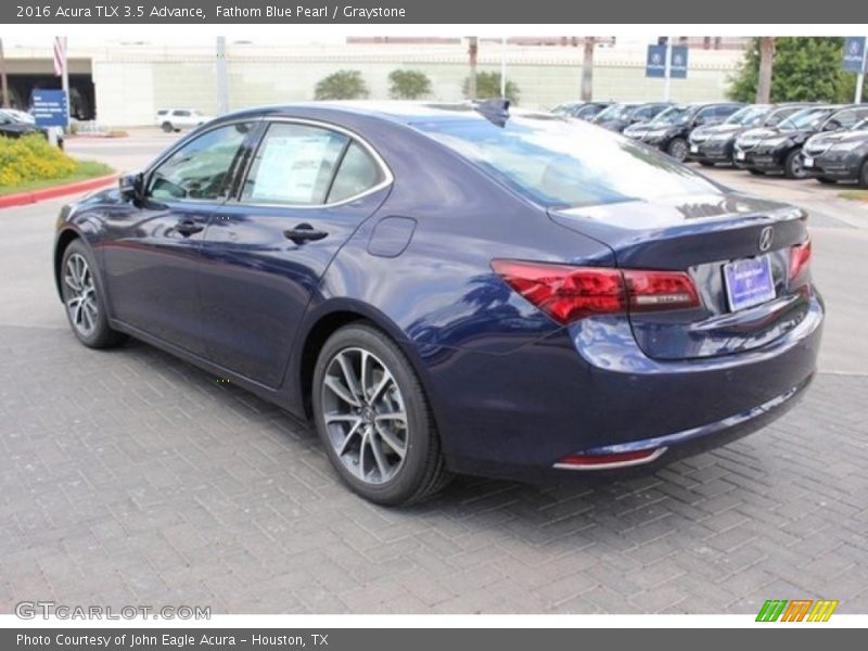 Fathom Blue Pearl / Graystone 2016 Acura TLX 3.5 Advance