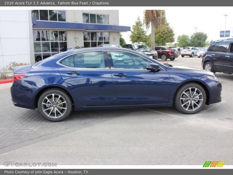 Fathom Blue Pearl / Graystone 2016 Acura TLX 3.5 Advance