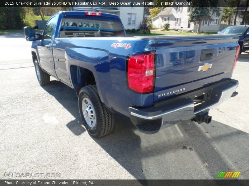 Deep Ocean Blue Metallic / Jet Black/Dark Ash 2015 Chevrolet Silverado 2500HD WT Regular Cab 4x4