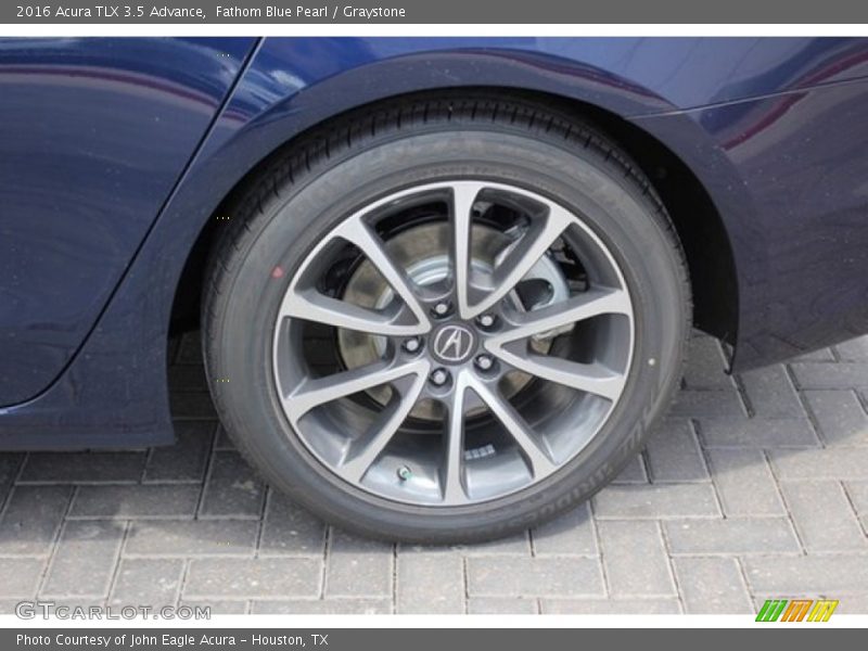 Fathom Blue Pearl / Graystone 2016 Acura TLX 3.5 Advance