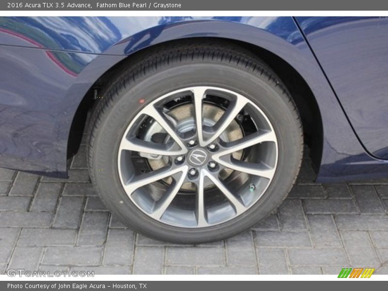Fathom Blue Pearl / Graystone 2016 Acura TLX 3.5 Advance