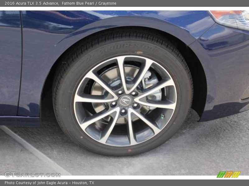 Fathom Blue Pearl / Graystone 2016 Acura TLX 3.5 Advance