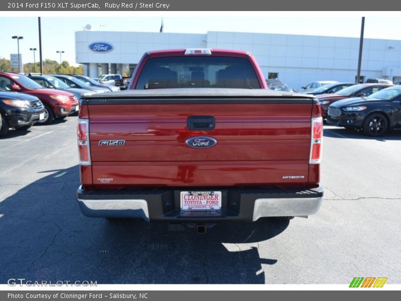 Ruby Red / Steel Grey 2014 Ford F150 XLT SuperCab