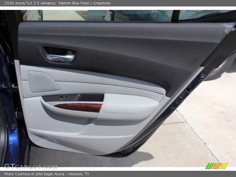 Fathom Blue Pearl / Graystone 2016 Acura TLX 3.5 Advance