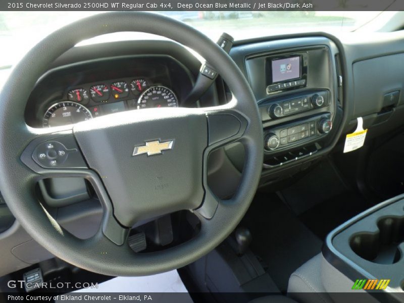 Deep Ocean Blue Metallic / Jet Black/Dark Ash 2015 Chevrolet Silverado 2500HD WT Regular Cab 4x4
