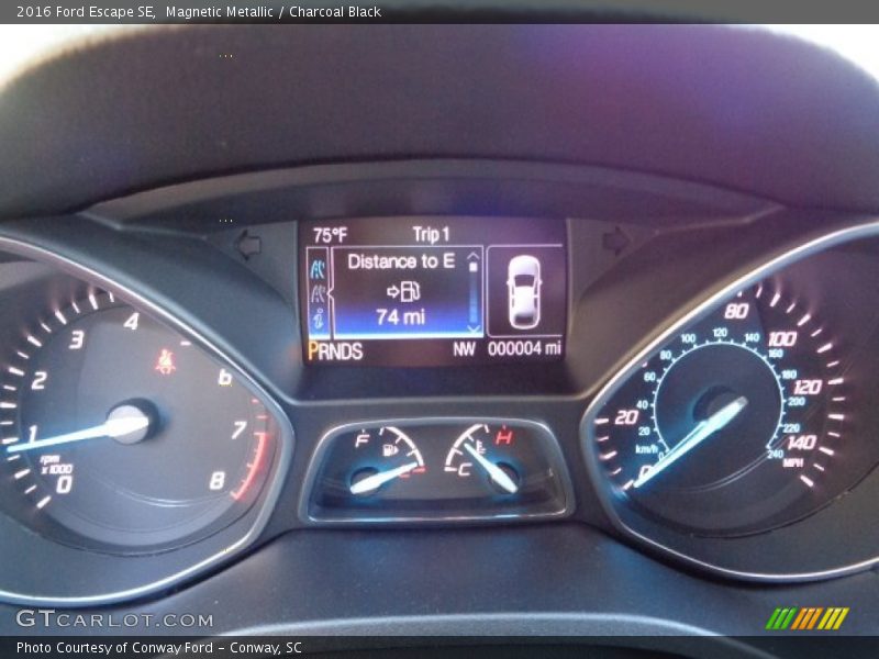 Magnetic Metallic / Charcoal Black 2016 Ford Escape SE