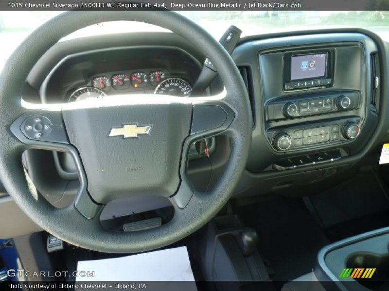 Deep Ocean Blue Metallic / Jet Black/Dark Ash 2015 Chevrolet Silverado 2500HD WT Regular Cab 4x4