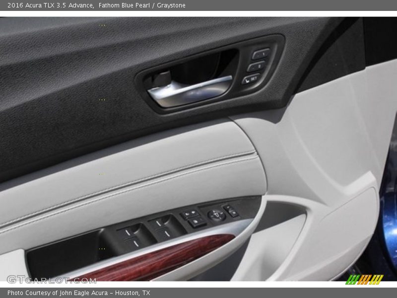 Fathom Blue Pearl / Graystone 2016 Acura TLX 3.5 Advance