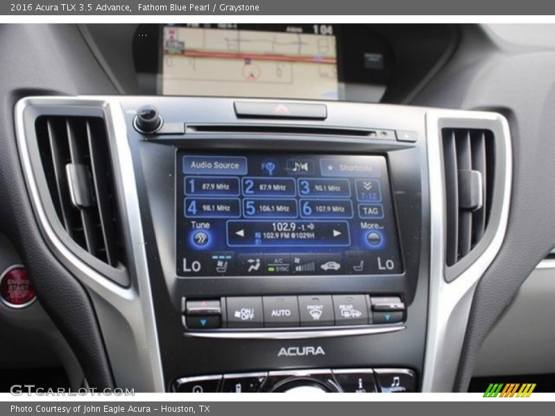 Fathom Blue Pearl / Graystone 2016 Acura TLX 3.5 Advance