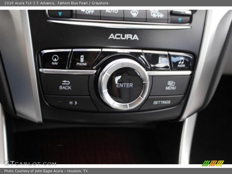 Fathom Blue Pearl / Graystone 2016 Acura TLX 3.5 Advance