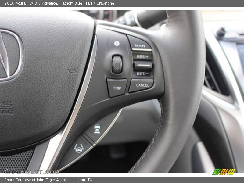 Fathom Blue Pearl / Graystone 2016 Acura TLX 3.5 Advance