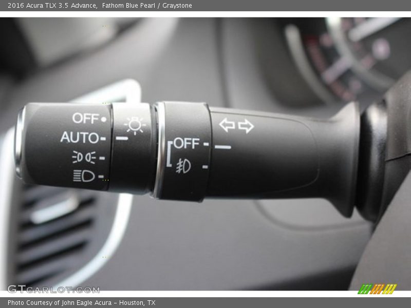 Fathom Blue Pearl / Graystone 2016 Acura TLX 3.5 Advance