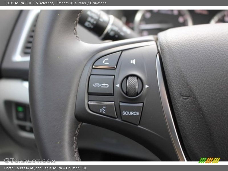 Fathom Blue Pearl / Graystone 2016 Acura TLX 3.5 Advance