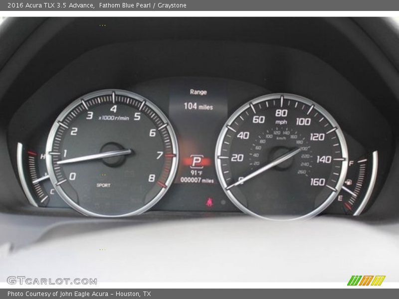  2016 TLX 3.5 Advance 3.5 Advance Gauges