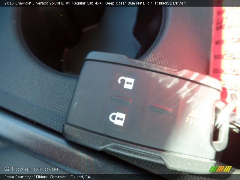 Deep Ocean Blue Metallic / Jet Black/Dark Ash 2015 Chevrolet Silverado 2500HD WT Regular Cab 4x4