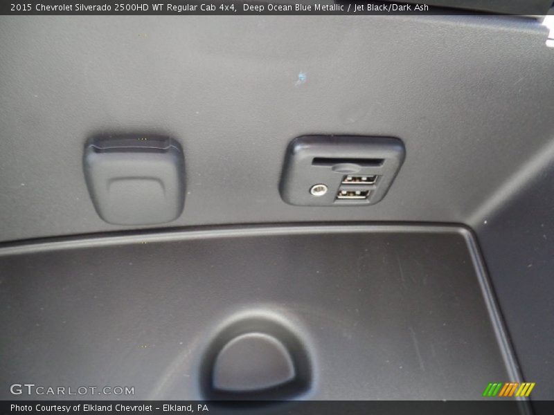 Deep Ocean Blue Metallic / Jet Black/Dark Ash 2015 Chevrolet Silverado 2500HD WT Regular Cab 4x4