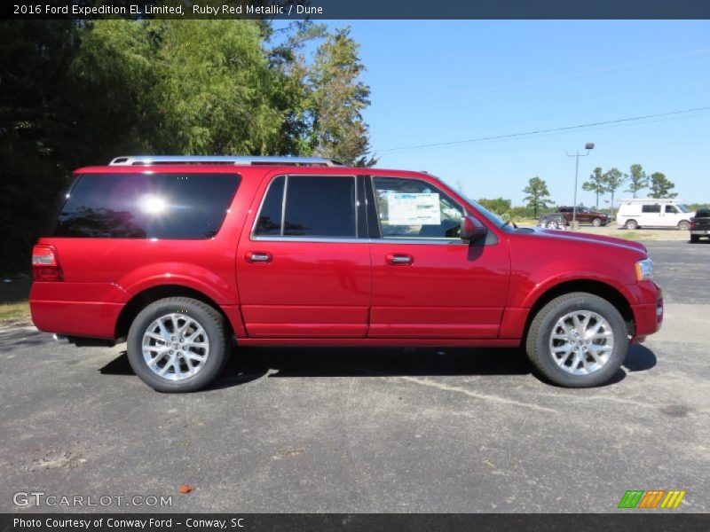 Ruby Red Metallic / Dune 2016 Ford Expedition EL Limited