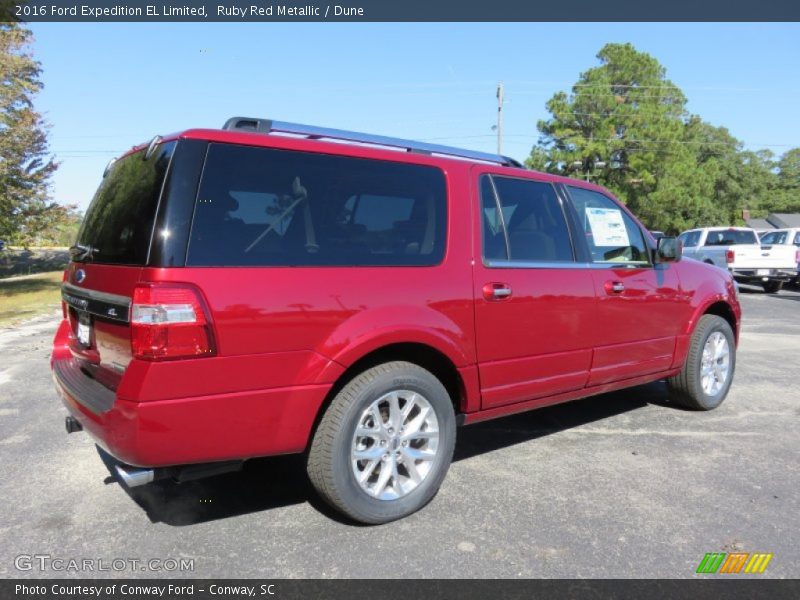 Ruby Red Metallic / Dune 2016 Ford Expedition EL Limited