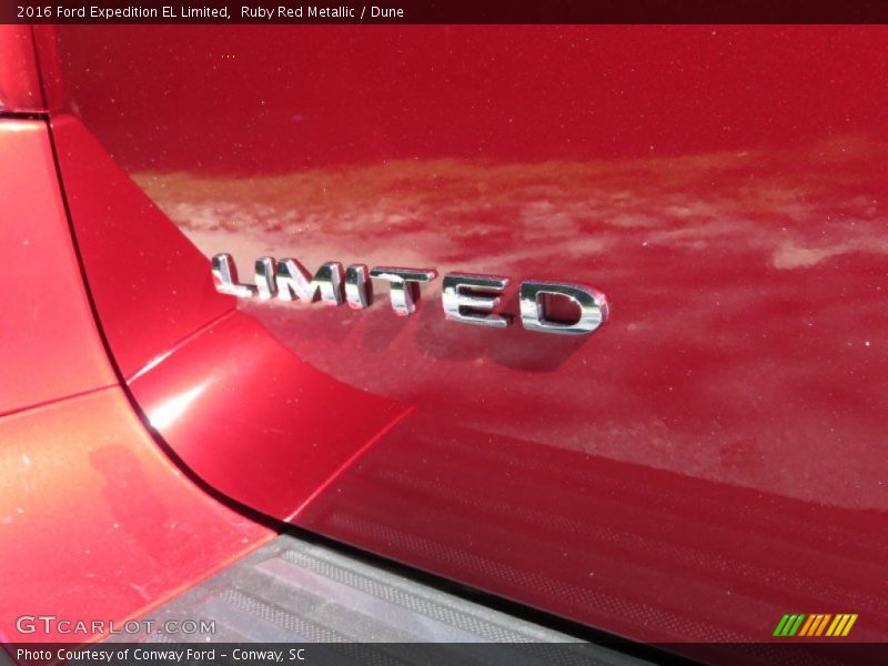 Ruby Red Metallic / Dune 2016 Ford Expedition EL Limited