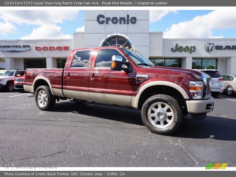 Royal Red Metallic / Chaparral Leather 2010 Ford F250 Super Duty King Ranch Crew Cab 4x4