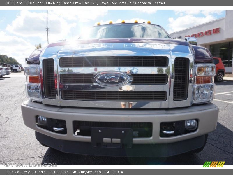 Royal Red Metallic / Chaparral Leather 2010 Ford F250 Super Duty King Ranch Crew Cab 4x4