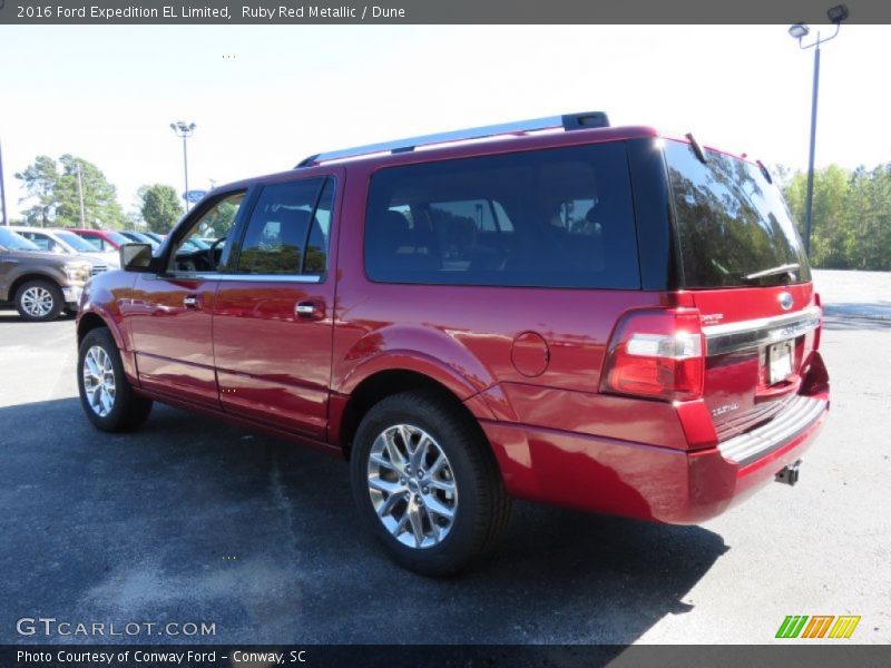 Ruby Red Metallic / Dune 2016 Ford Expedition EL Limited